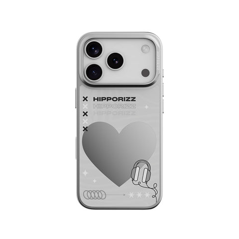 Mirra Magnetic Stand Case 鏡⾯磁吸⽀架殼 iPhone 17 Pro 系列-愛心