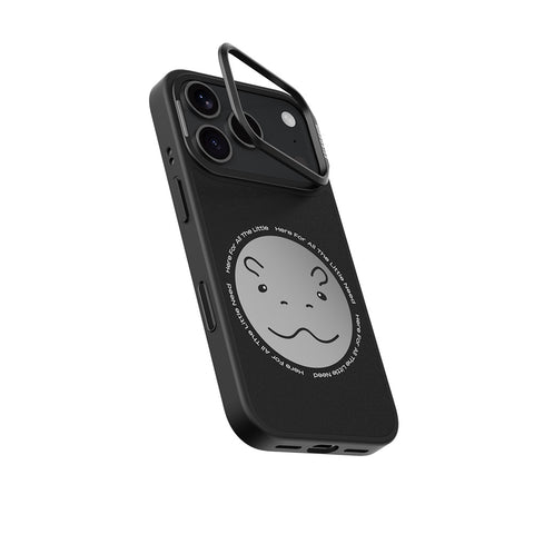 Mirra Magnetic Stand Case 鏡⾯磁吸⽀架殼 iPhone 17 Pro 系列-圓滾滾