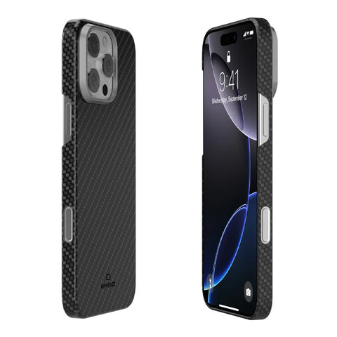 Scutum Carbon 杜邦 Kevlar 極簡輕薄 芳綸纖維防摔磁吸殼 - iPhone 16 系列