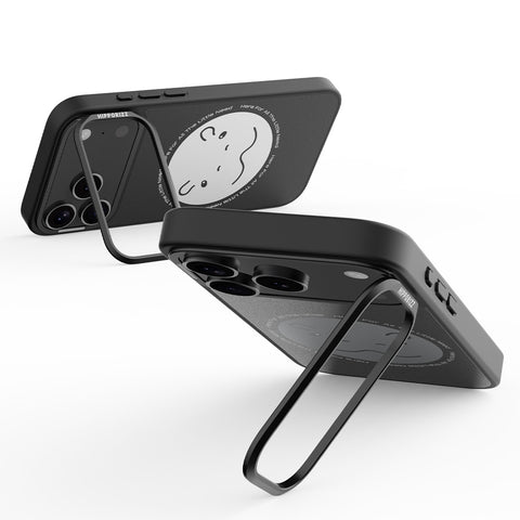 Mirra Magnetic Stand Case 鏡⾯磁吸⽀架殼 iPhone 17 Pro 系列-圓滾滾