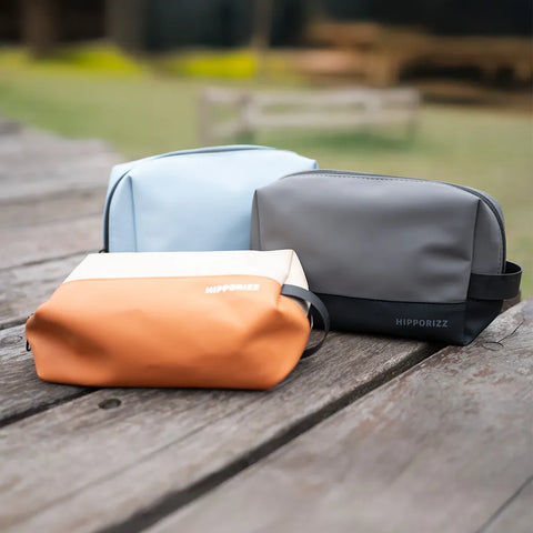 WasserElegant 高質感PU皮革 配件收納包