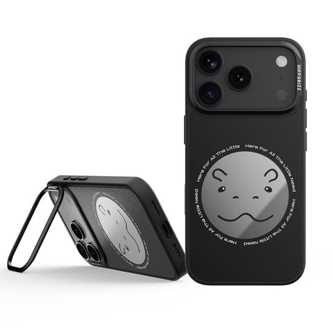 Mirra Magnetic Stand Case 鏡⾯磁吸⽀架殼 iPhone 17 Pro 系列-圓滾滾