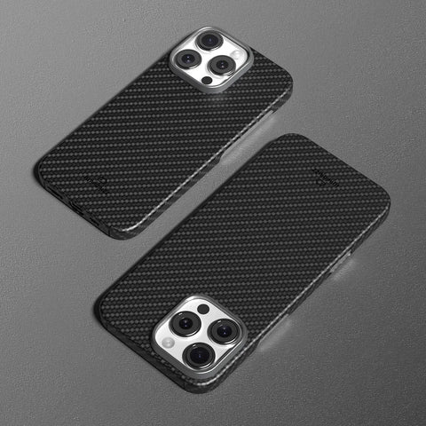 Scutum Carbon 杜邦 Kevlar 極簡輕薄 芳綸纖維防摔磁吸殼 - iPhone 16 系列