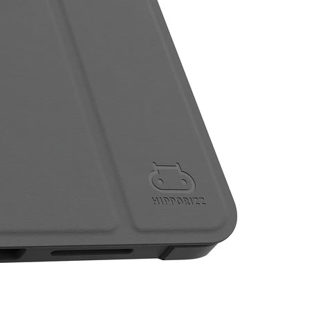 Origo晶透皮紋 筆槽保護殼 iPad mini 8.3吋|A17 Pro (2024)、第六代 (2021) 深灰 HIPPORIZZ