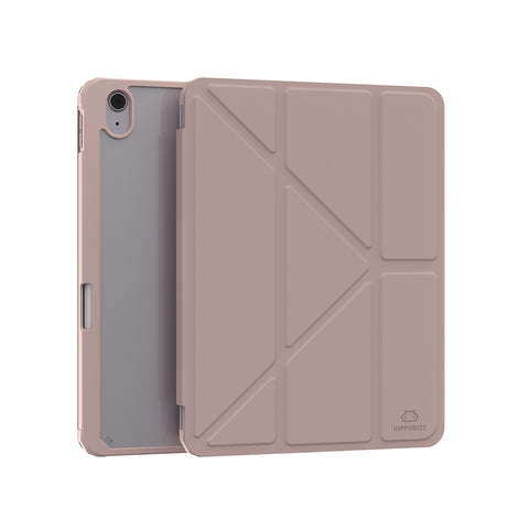 Origo晶透皮紋 筆槽保護殼 iPad Air M2/M3 11吋 / 4th-7th 10.9吋