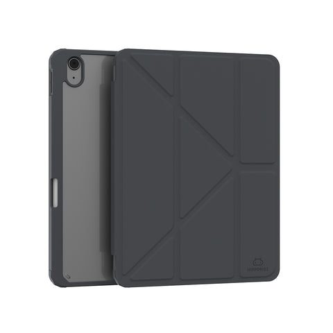 Origo晶透皮紋 筆槽保護殼 iPad Air M2/M3 11吋 / 4th-7th 10.9吋