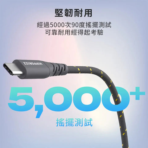CAVO 1.5米長 高規格優質線芯 完美屏蔽訊息 編織充電傳輸線 60W