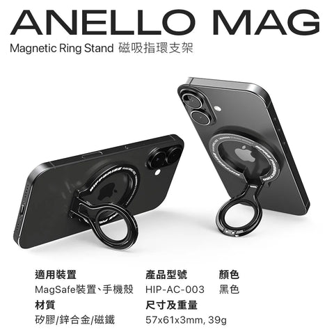 Anello Mag 磁吸指環支架 HIPPORIZZ