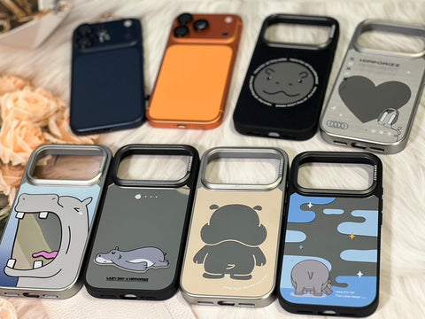 勺勺｜iPhone 17pro防摔殼開箱｜Hipporizz iPhone 17手機殼 極簡透明、凱夫拉輕薄、鏡面支架一次看！