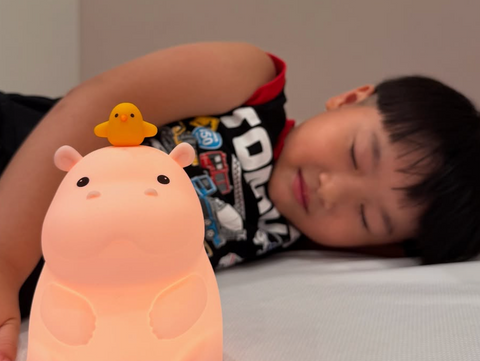 【墨潞】開箱分享｜河馬引力 Cozy Hippo 拍拍小夜燈