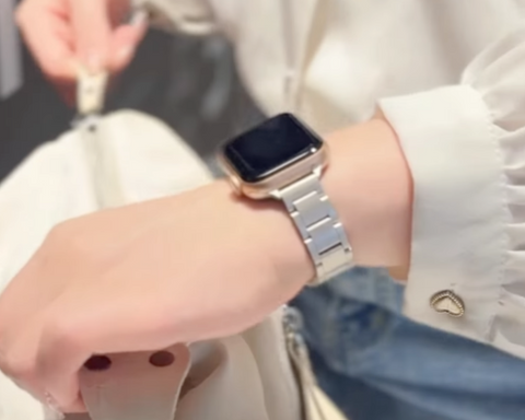 【 Mico】開箱分享｜Glint 不鏽鋼錶帶 Apple Watch