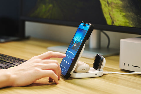 科技生活 texch｜Hipporizz 河馬引力 Zeno Qi2.2 25W 三合一無線充電器開箱與使用心得分享