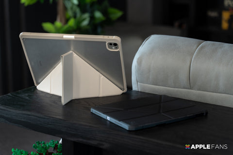 蘋果迷 APPLE FANS｜可折疊多種角度的 Hipporizz iPad Pro Origo 晶透筆槽防摔殻