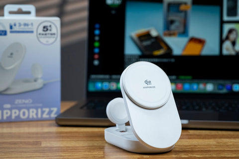 阿飛｜HIPPORIZZ Zeno Qi2.2 25W 三合一折疊無線充電座 告別桌面凌亂 一次充飽三個裝置