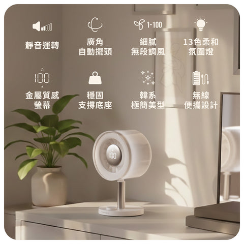 2026 桌上型風扇推薦：靜音、氛圍燈、無段調風，一次滿足，為什麼 Flow 就是這樣的選擇？