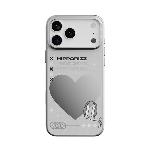 Mirra Magnetic Stand Case 鏡⾯磁吸⽀架殼 iPhone 17 Pro 系列-愛心