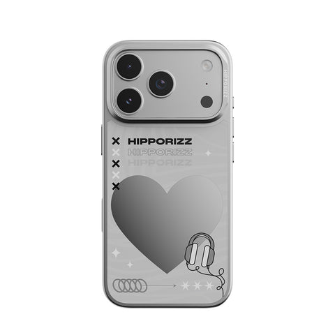 Mirra Magnetic Stand Case 鏡⾯磁吸⽀架殼 iPhone 17 Pro 系列-愛心