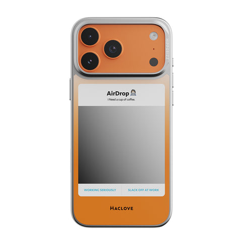 Hipporizz X Maclove Mirra 鏡面磁吸支架殼 iPhone 17 Pro系列-Airdrop 橘