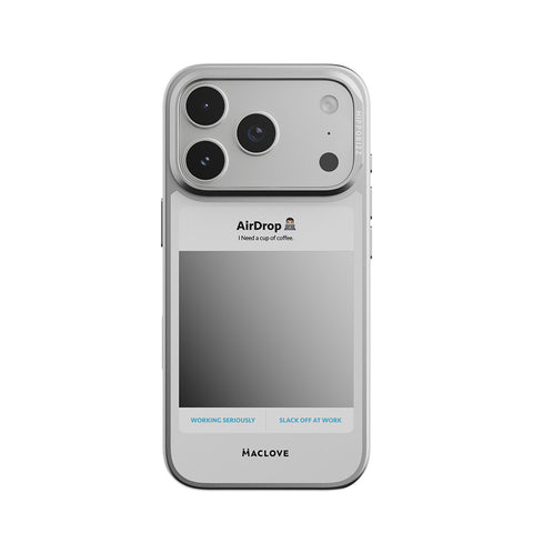 Hipporizz X Maclove Mirra 鏡面磁吸支架殼 iPhone 17 Pro系列-Airdrop 白