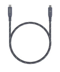 【Hipporizz】CAVO 1.5M USB-C to USB-C 雙色高速傳輸充電編織線 240W USB3.2 20Gbps，支援 PD 快充與 20Gbps 高速傳輸。黑綠色。