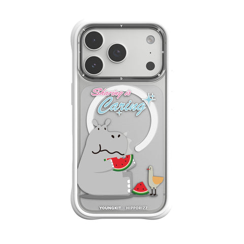 Youngkit Swapit 矽膠磁吸保護殼 iPhone 17 Pro系列-河馬吃西瓜