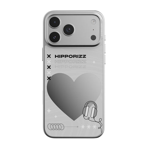 Mirra Magnetic Stand Case 鏡⾯磁吸⽀架殼 iPhone 17 Pro 系列-愛心