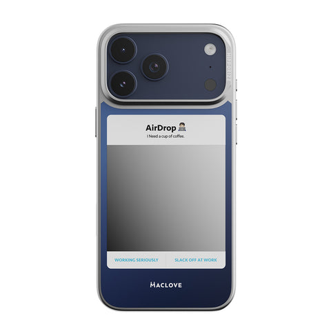 Hipporizz X Maclove Mirra 鏡面磁吸支架殼 iPhone 17 Pro系列-Airdrop 藍