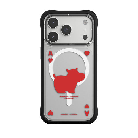 Youngkit Swapit 矽膠磁吸保護殼 iPhone 17 Pro系列-河馬紅心A