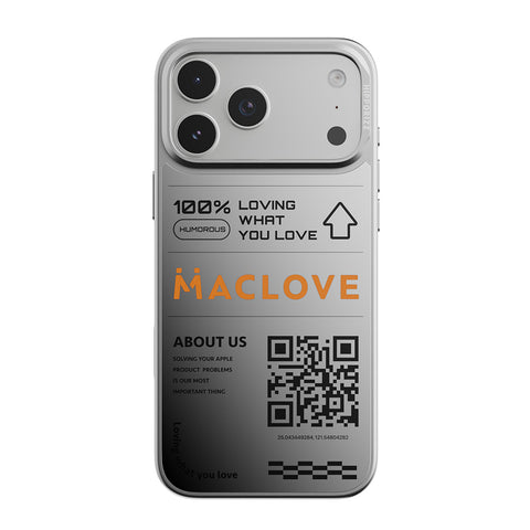 Maclove Mirra 鏡面磁吸支架殼 iPhone 17 Pro Max-Lovin 銀框