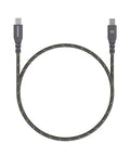 【Hipporizz】CAVO 1.5M USB-C to USB-C 雙色充電傳輸編織線 60W，黑黃色，支援 PD 快充，耐用編織線。
