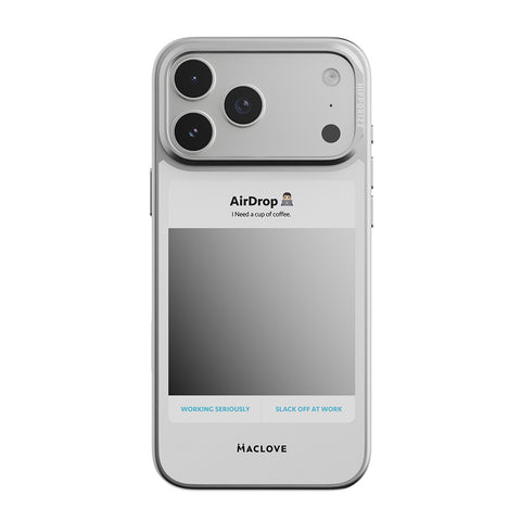 Hipporizz X Maclove Mirra 鏡面磁吸支架殼 iPhone 17 Pro系列-Airdrop 白