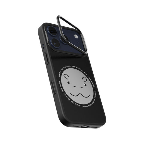 Mirra Magnetic Stand Case 鏡⾯磁吸⽀架殼 iPhone 17 Pro 系列-圓滾滾