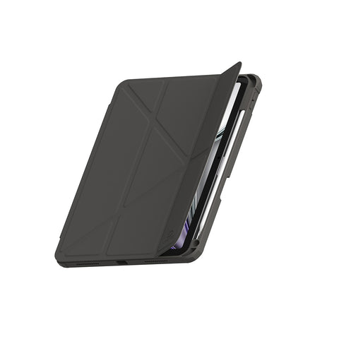 Origo晶透皮紋 筆槽保護殼 iPad Air M2/M3 11吋 / 4th-7th 10.9吋