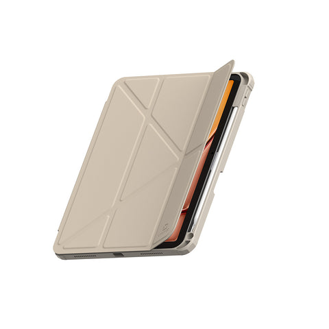 Origo晶透皮紋 筆槽保護殼 iPad Air M2/M3 11吋 / 4th-7th 10.9吋