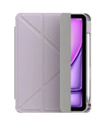 Hipporizz iPad Air 11吋/10.9吋 晶透筆槽防摔殼｜支援磁吸充電、防潑水、智能休眠 薰衣草紫