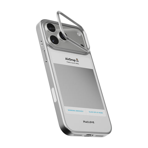 Hipporizz X Maclove Mirra 鏡面磁吸支架殼 iPhone 17 Pro系列-Airdrop 白