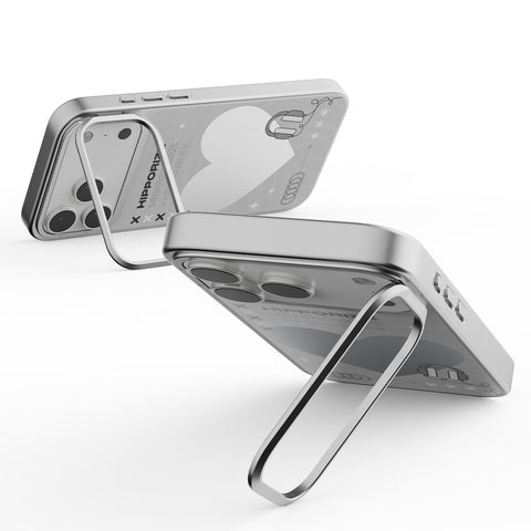 Mirra Magnetic Stand Case 鏡⾯磁吸⽀架殼 iPhone 17 Pro 系列-愛心