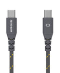 【Hipporizz】CAVO 1.5M USB-C to USB-C 雙色充電傳輸編織線 60W，黑黃色，支援 PD 快充，耐用編織線。