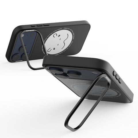 Mirra Magnetic Stand Case 鏡⾯磁吸⽀架殼 iPhone 17 Pro 系列-圓滾滾