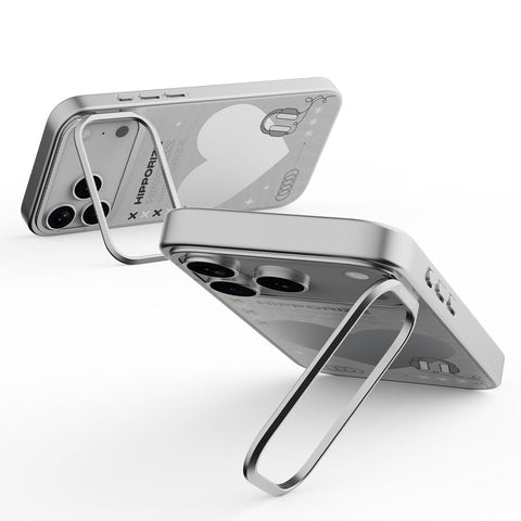 Mirra Magnetic Stand Case 鏡⾯磁吸⽀架殼 iPhone 17 Pro 系列-愛心