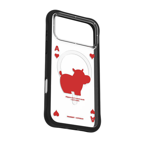 Youngkit Swapit 矽膠磁吸保護殼 iPhone 17 Pro系列-河馬紅心A