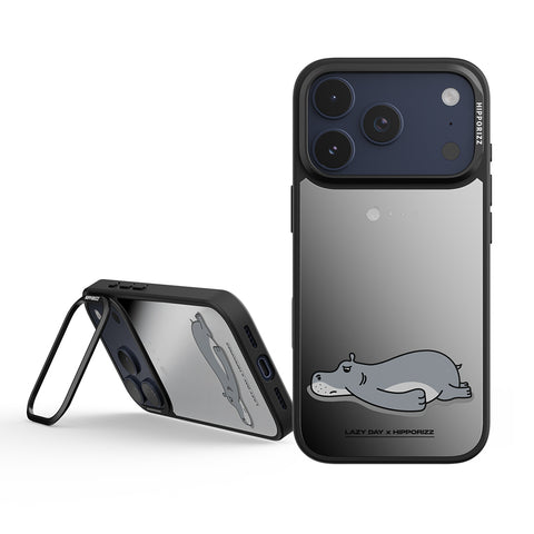 Mirra Magnetic Stand Case 鏡⾯磁吸⽀架殼 iPhone 17 Pro 系列-厭世