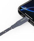 【Hipporizz】CAVO 1.5M USB-C to USB-C 雙色高速傳輸充電編織線 240W USB3.2 20Gbps，支援 PD 快充與 20Gbps 高速傳輸。黑綠色。