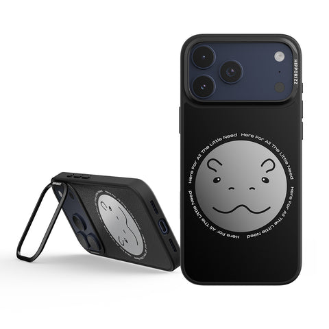 Mirra Magnetic Stand Case 鏡⾯磁吸⽀架殼 iPhone 17 Pro 系列-圓滾滾