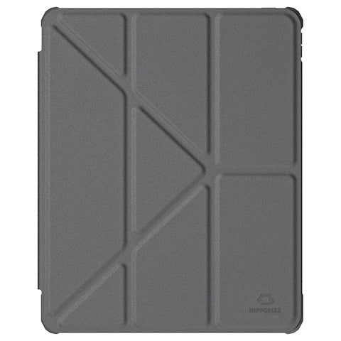 Origo晶透皮紋 筆槽保護殼 iPad Air M2/M3 13 吋 (2024/2025)、Pro 12.9吋 (2020/2021/2022)