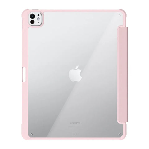 Origo晶透皮紋 筆槽保護殼 iPad Pro M4 11吋 (2024)