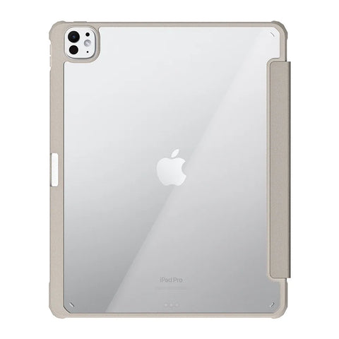 Origo晶透皮紋 筆槽保護殼 iPad Pro M4 11吋 (2024)