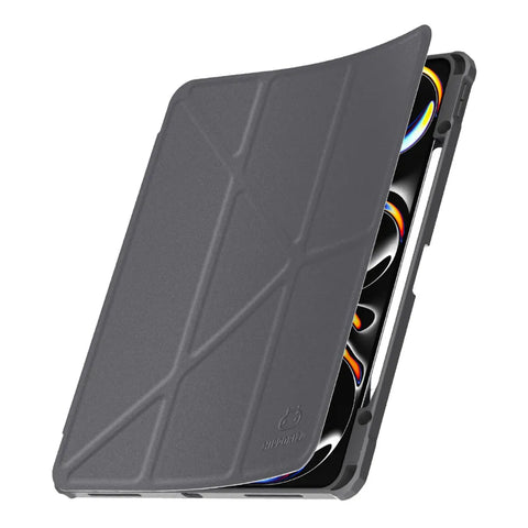 Origo晶透皮紋 筆槽保護殼 iPad Pro M4 11吋 (2024)