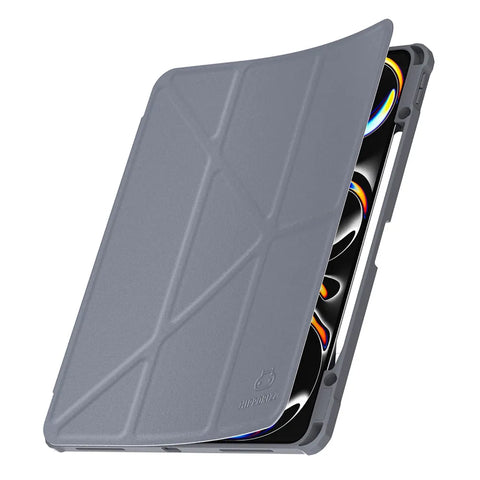 Origo晶透皮紋 筆槽保護殼 iPad Pro M4 11吋 (2024)