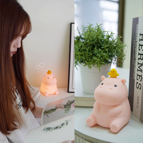 2入優惠｜Cozy Hippo 拍拍小夜燈